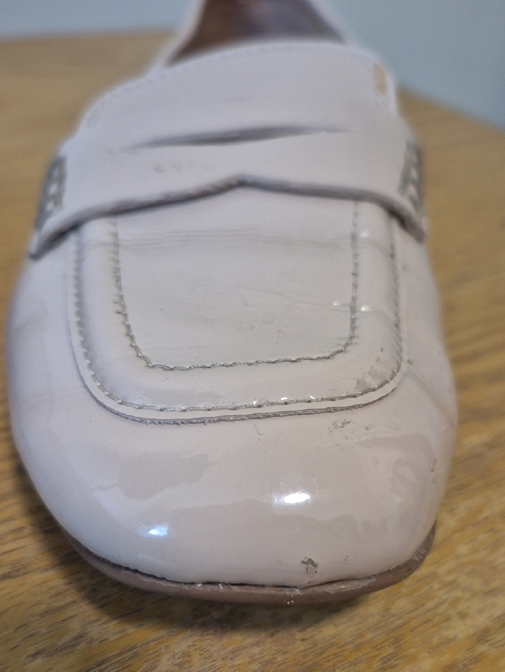 Sam Edelman Creme Rose Tucker Penny Loafer Sz 7.5 Good Condition - Picture 11 of 11